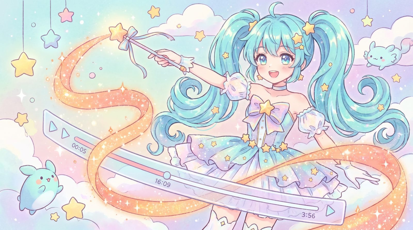 17c一起草 动漫封面：VTuber 动漫剪辑｜17c一起草教你做治愈系短动漫